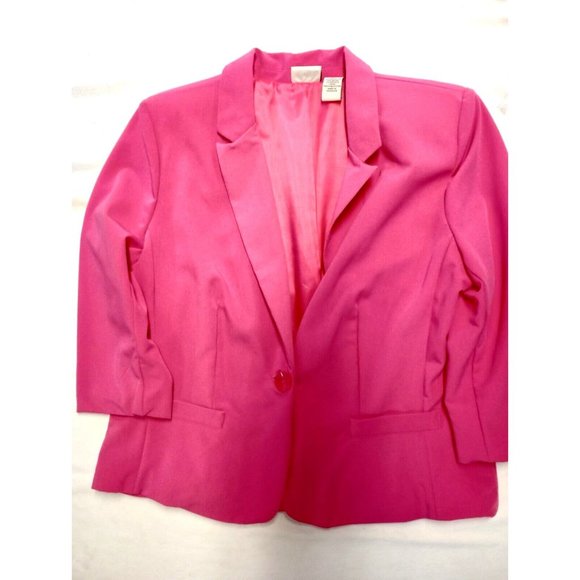 KIM ROGERS Hot Pink Blazer Petite NWT - Picture 1 of 3